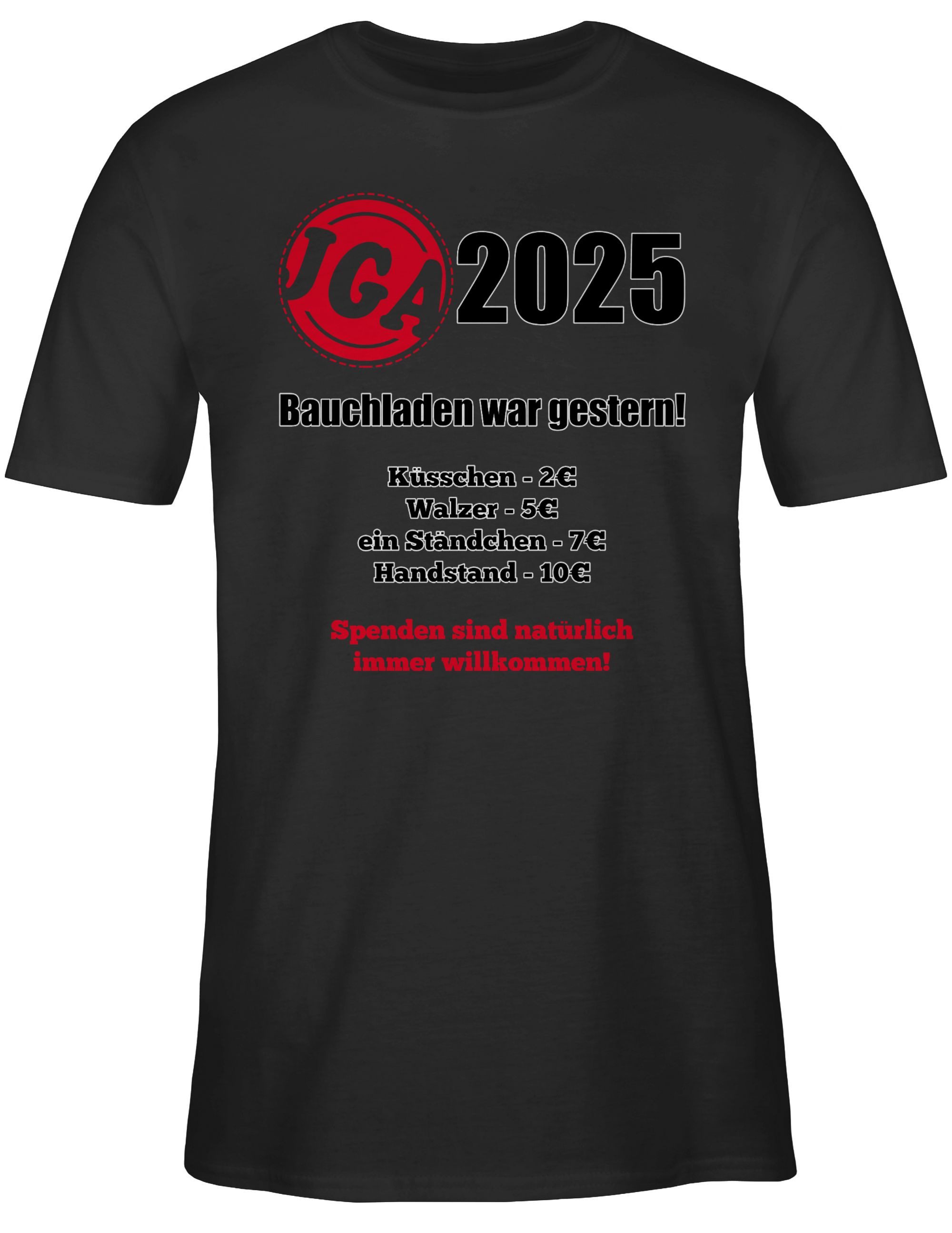 Shirtracer T-Shirt Aufgaben der Braut - Bezahlen - Bauchladen war gestern JGA Männer