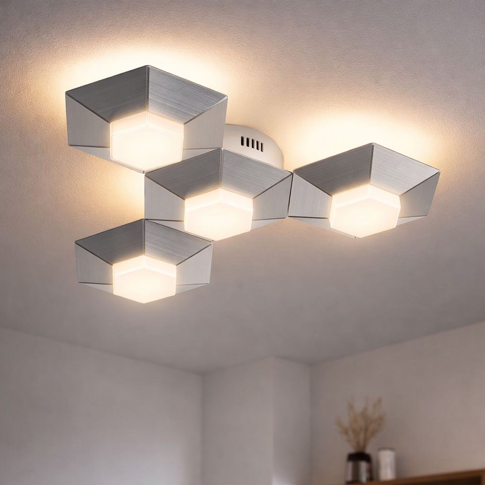 WOFI LED Deckenleuchte, LED-Leuchtmittel fest verbaut, Warmweiß, LED Deckenleuchte dimmbar Deckenlampe