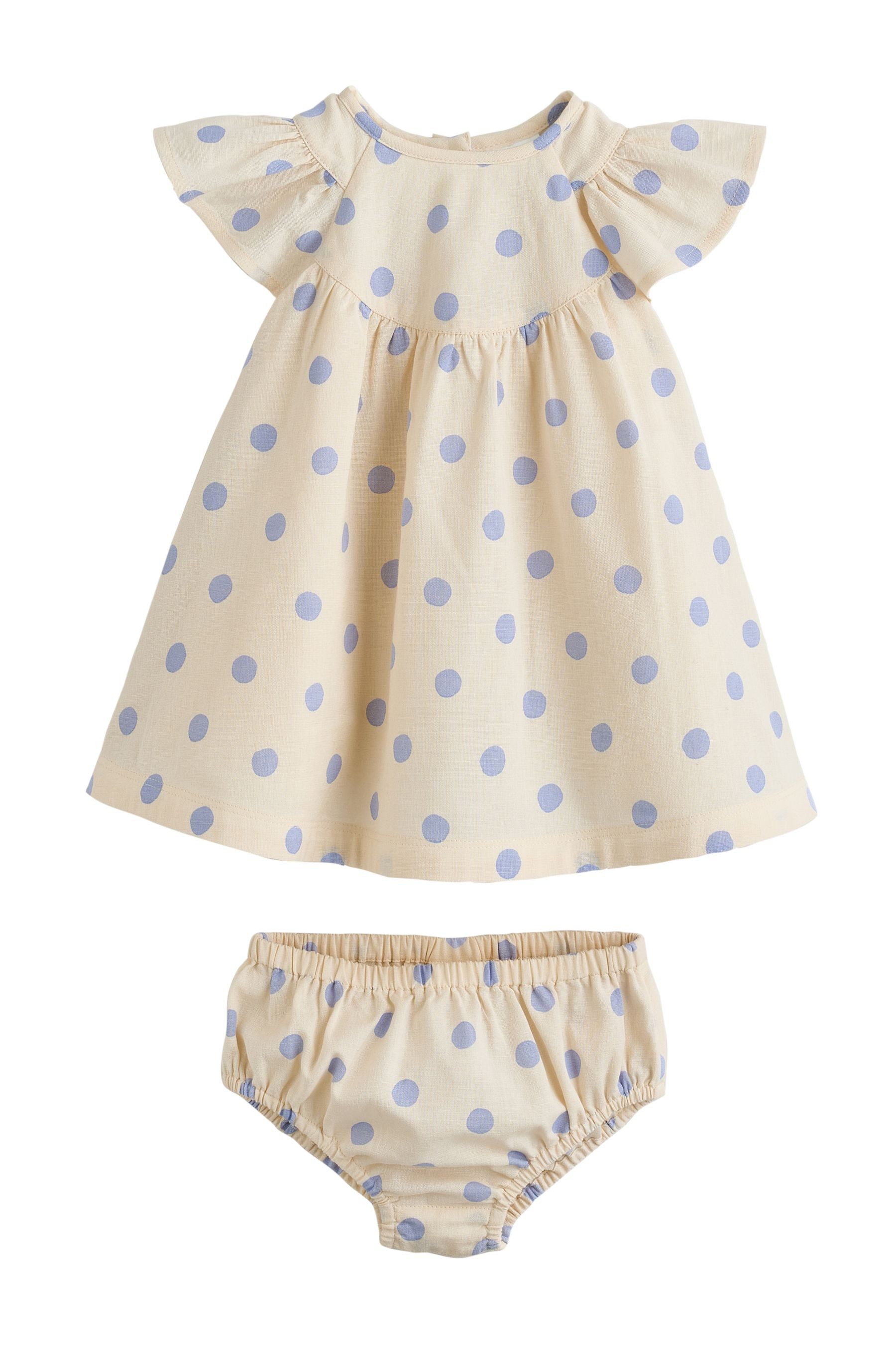 Next Blusenkleid Gewebtes Baby-Kleid und Höschen im 2er-Set (2-tlg)