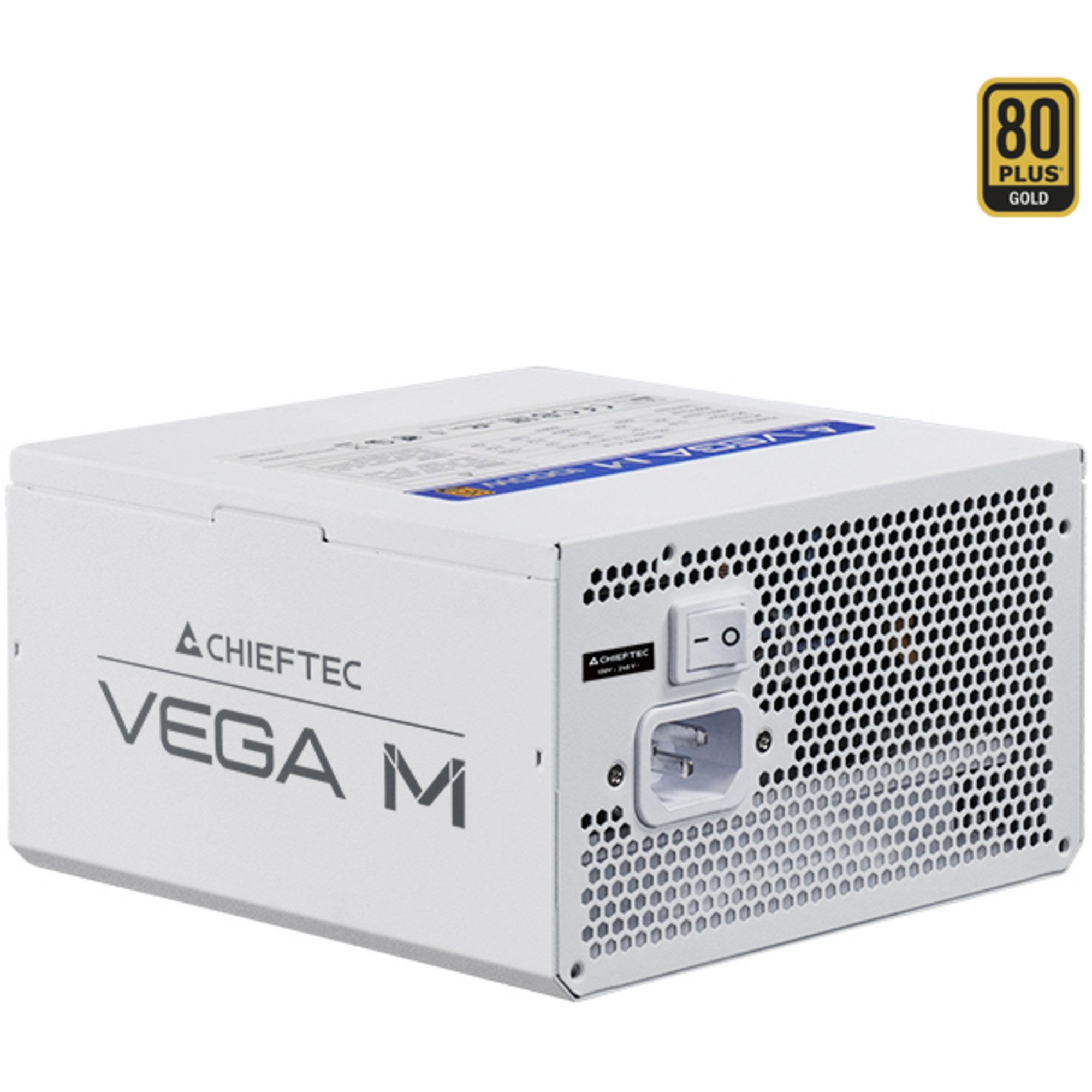 Chieftec Chieftec Vega M 750W White, PC-Netzteil, (1x 12 PC-Netzteil (80 PLUS Gold)