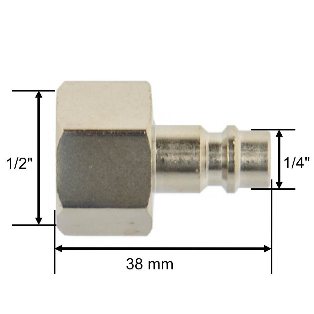 Druckluftgeräte-Set Schnellkupplung Druckluft männlich Innengewinde 1/2", 1-tlg.
