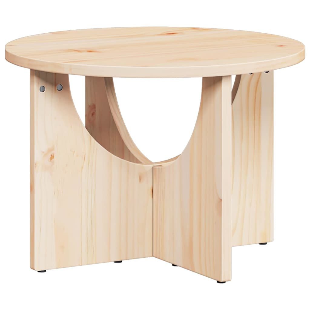 vidaXL Couchtisch Couchtisch Natur 50 x 50 x 35 cm Massivholz Kiefer (1-St)