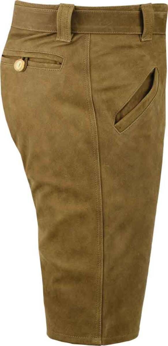 Fuente Leather Wears Lederhose Herren Lederhose Kurz, Trachten Shorts mit Gürtel