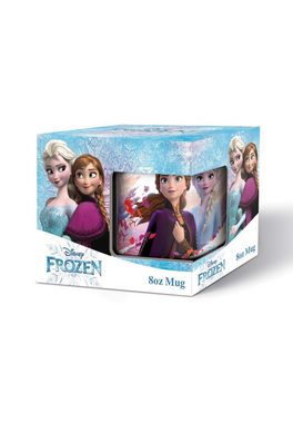 Disney Frozen Tasse Eiskönigin Anna & Elsa, Olaf Premium Porzellan Tasse Becher, im Geschenkkarton