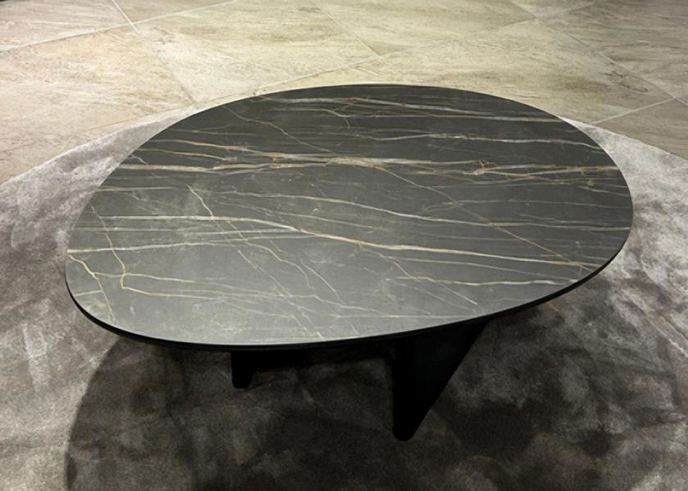 JVmoebel Couchtisch Ovaler Couchtisch von JVMoebel aus robustem Holz in dunklem Finish (1-St), Made in Europa