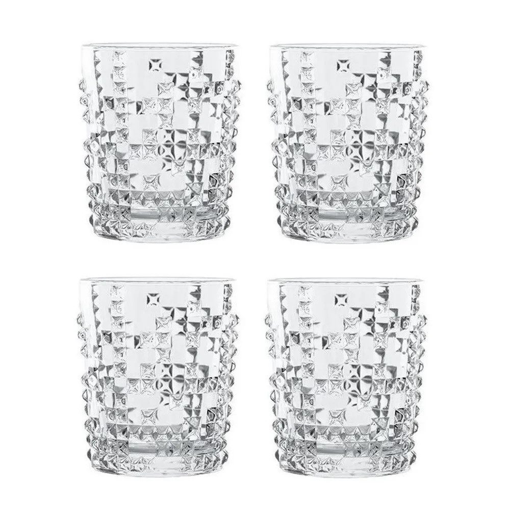 Nachtmann Schnapsglas Nachtmann Punk Whiskybecher 4er Set, Glas