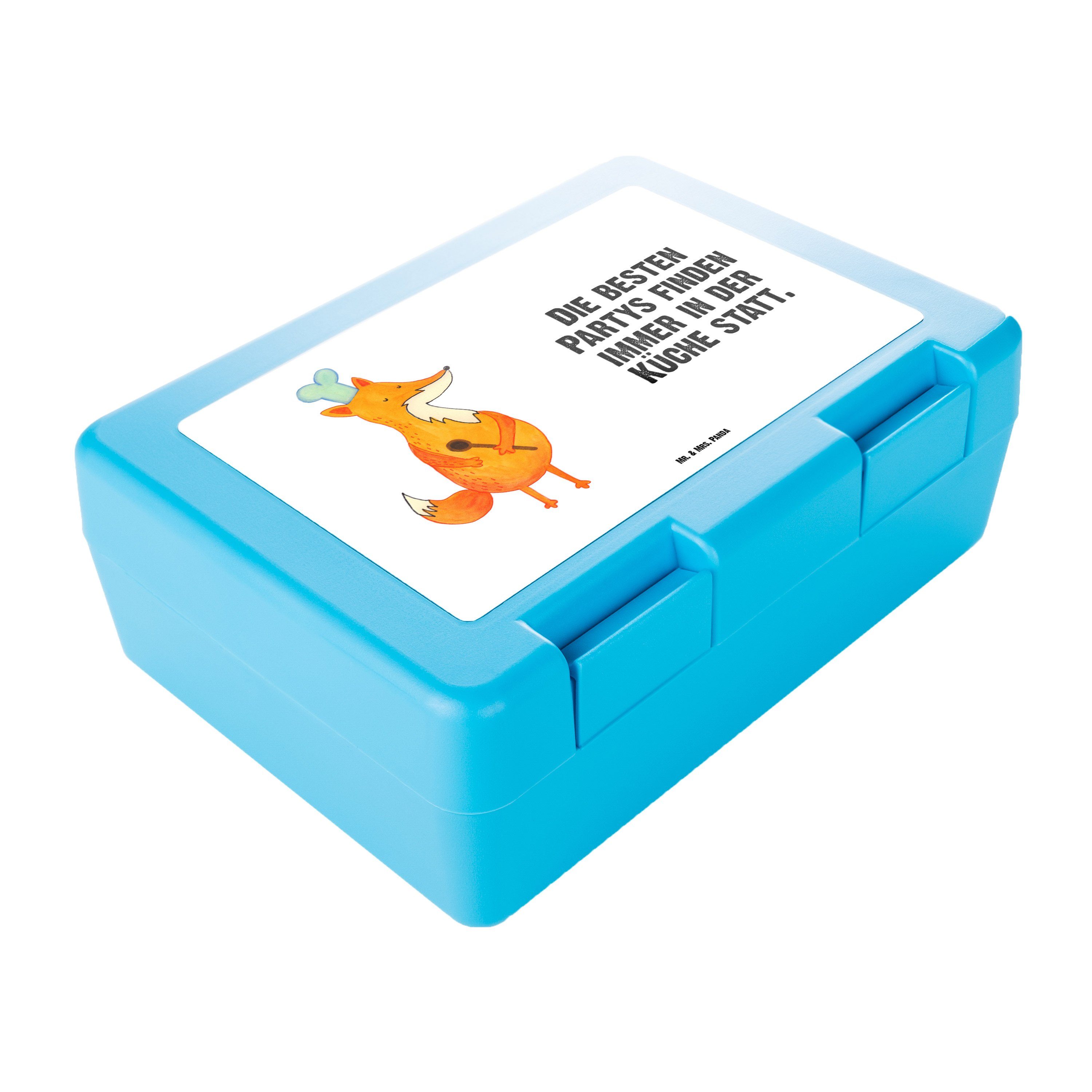 Premium Butterdose box, Brotbox, Fuchs Mrs. & (1-tlg) - Panda Koch Geschenk, Lunch Mr. Kunststoff, Kochmü, Weiß Brotzeitbox, -
