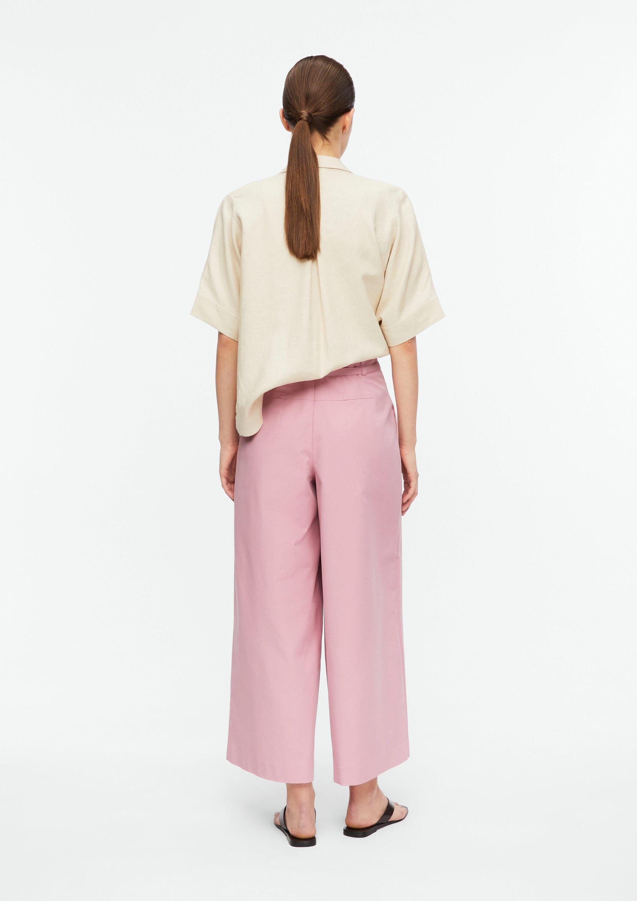 comma 7/8-Hose Hose Wide-Leg-Hose mit Bundfalten in Ankle-Länge