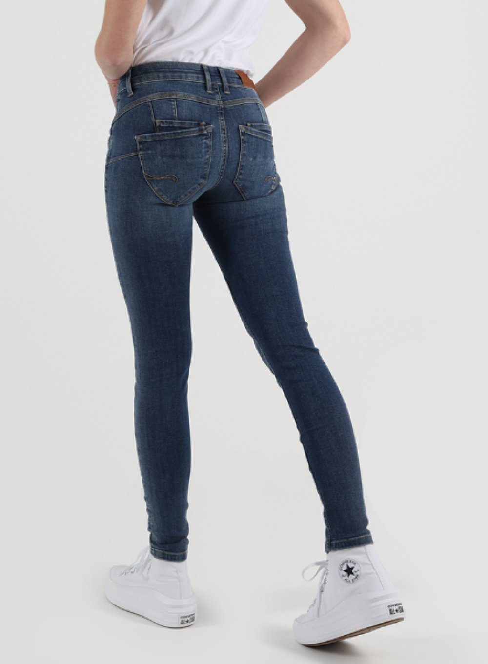 Smog 3676 of Miracle Denim Blue Skinny-fit-Jeans