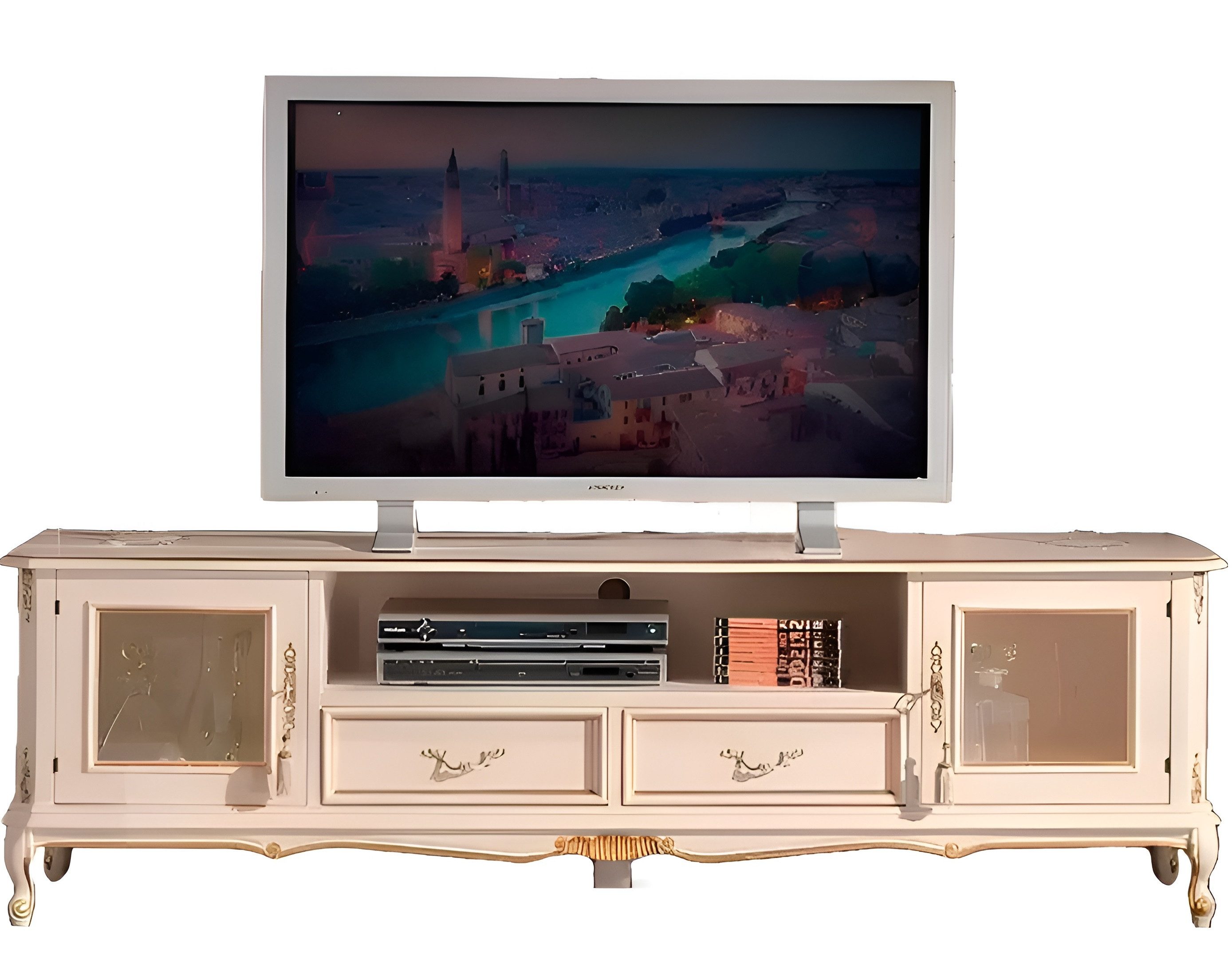 Xlmoebel TV-Schrank rtv Sideboard mit Schränken und Regalen in Holzoptik (1-St., TV-Ständer) Hergestellt in Europa