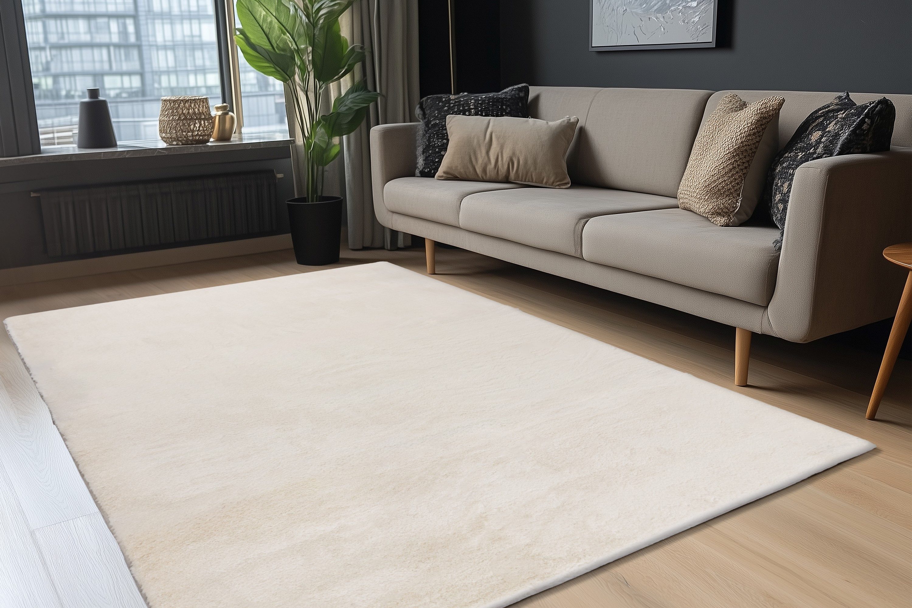 Kayoom Hochflor-Teppich Emotion 525, rechteckig, Höhe: 27 mm, Fell Haptik, weich kuschelig, alle Räume