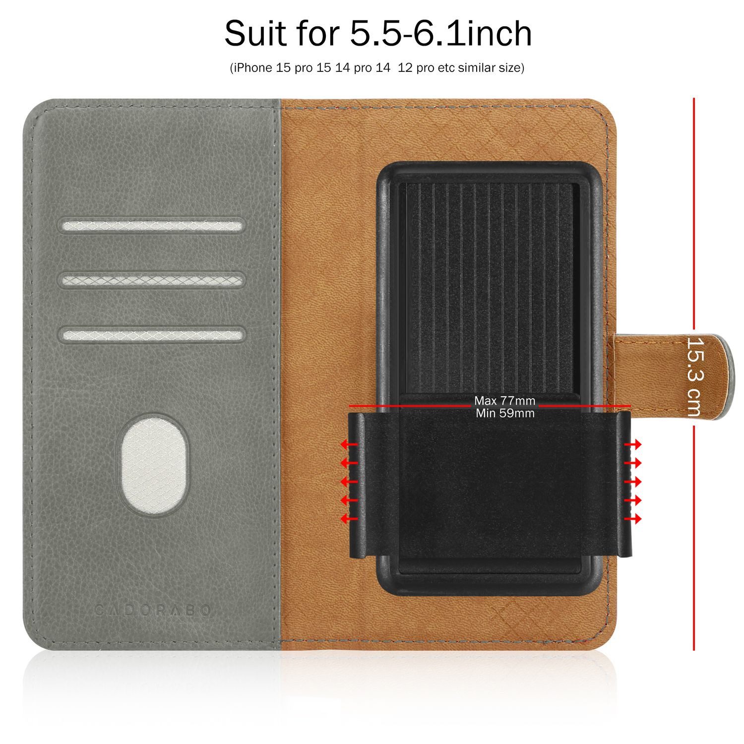 Cadorabo Handyhülle für Sony Xperia 5 V Hülle Sony Xperia 5 V, Hülle mit Kartenfach 360 Grad Schutzhülle Flip Case Cover Handytasche