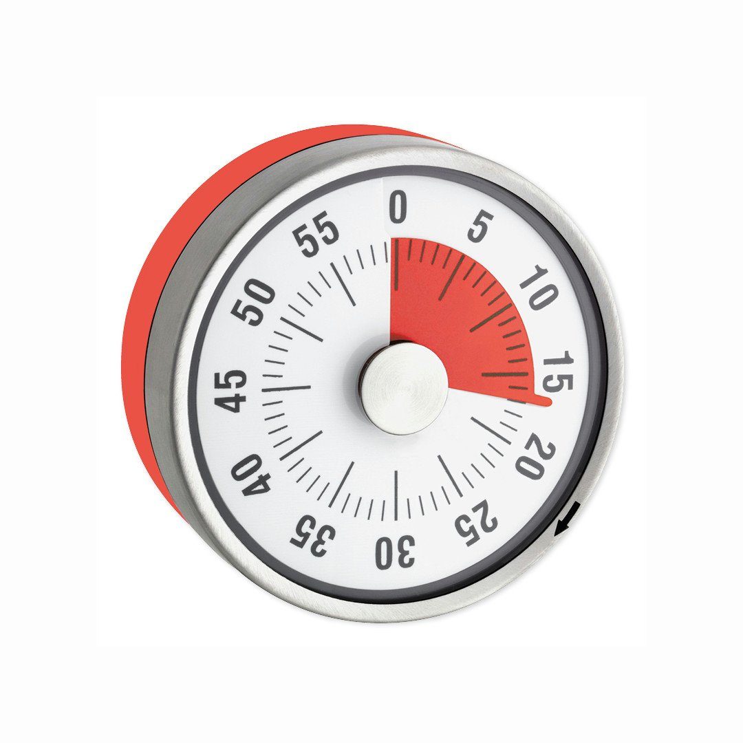Eieruhr orange Zeitdauer-Uhr Magnet Compact mit "Automatik" TimeTEX