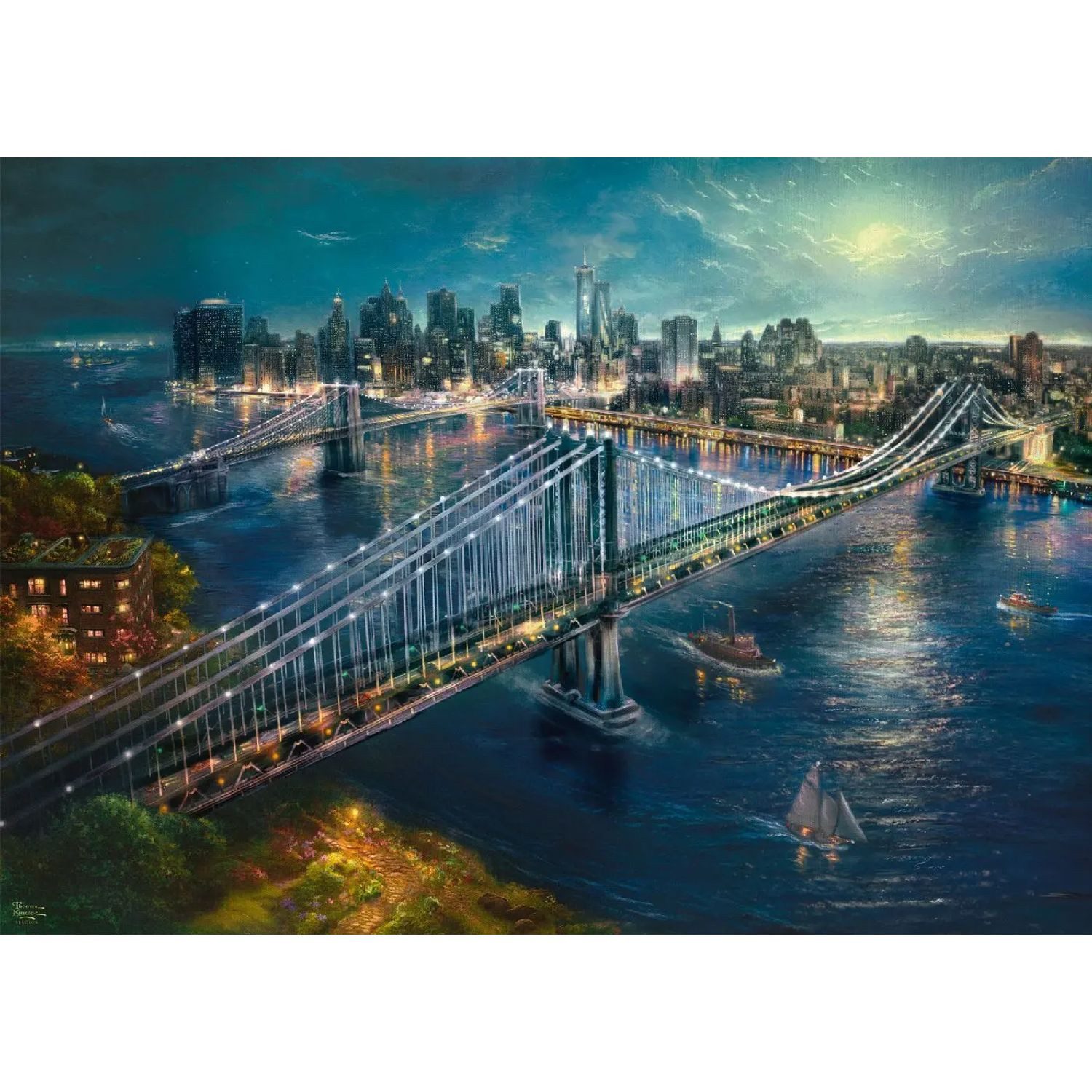 Schmidt Spiele Puzzle Mond über Manhatten, 2000 Puzzleteile