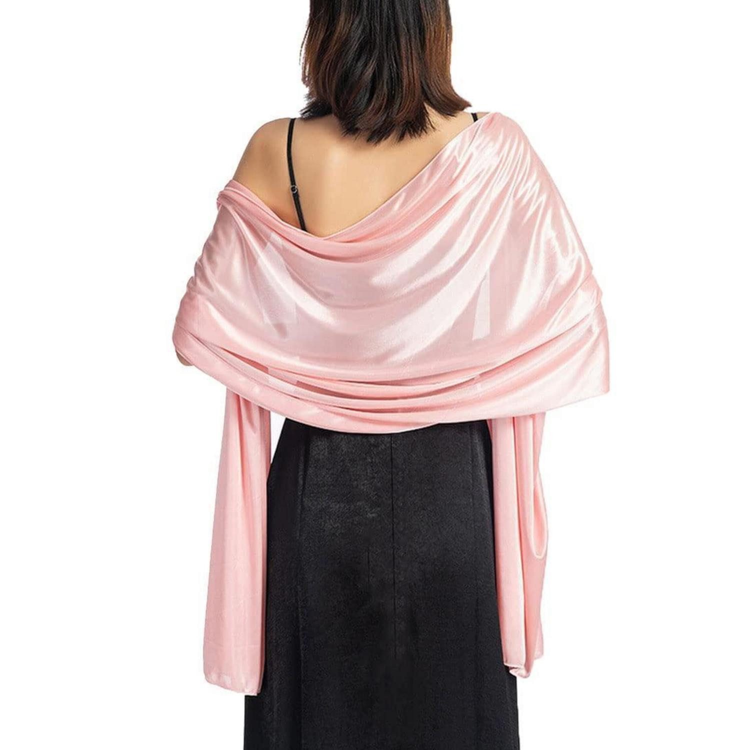 LuxusKollektion Seidenschal Schal Damen Seide Elegant Rosa Einheitsgröße, (1-St)