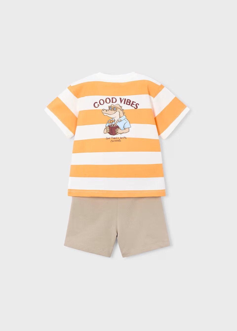 Mayoral Shirt & Shorts Gestreiftes T-Shirt & Bermuda Shorts (360223)