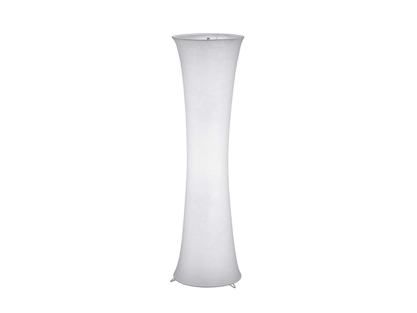 Reality Leuchten LED Stehlampe mit RGBW Leuchtmittel, Höhe 123cm, Dimmfunktion, LED wechselbar, Warmweiß, kleine Stoff Lichtsäule stehend, inkl. Leuchtmitteln mit Fernbedienung