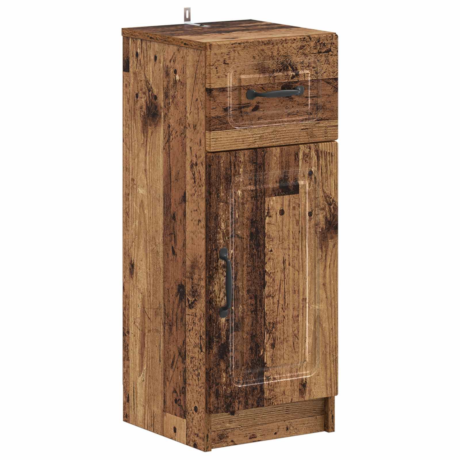 vidaXL Badezimmerspiegelschrank Badezimmer Aufbewahrungsschrank UTRECHT Altholz 30 x 31 x 77 cm