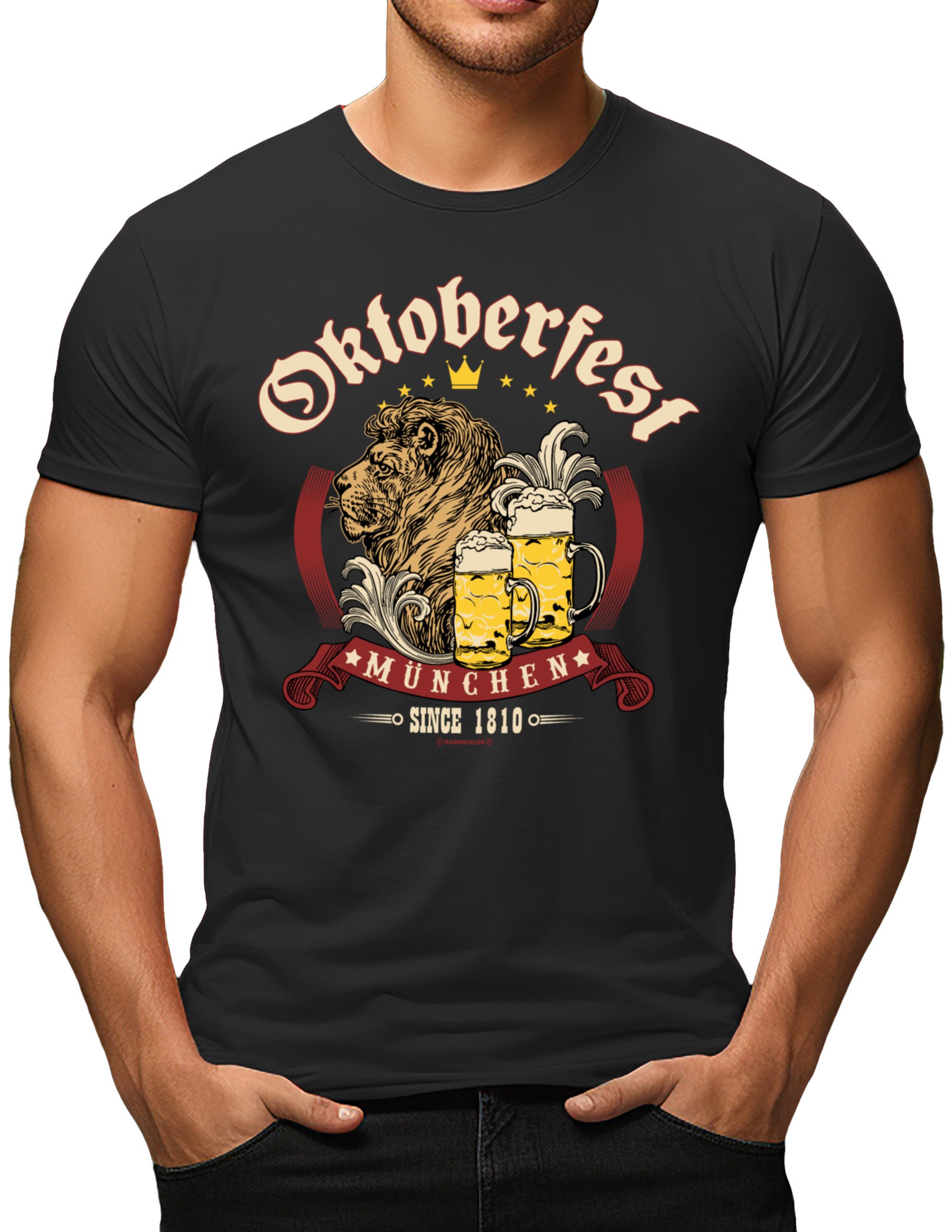 RAHMENLOS® Trachtenshirt Oktoberfest München - offiziell lizenziert durch die LHS Lizensiert