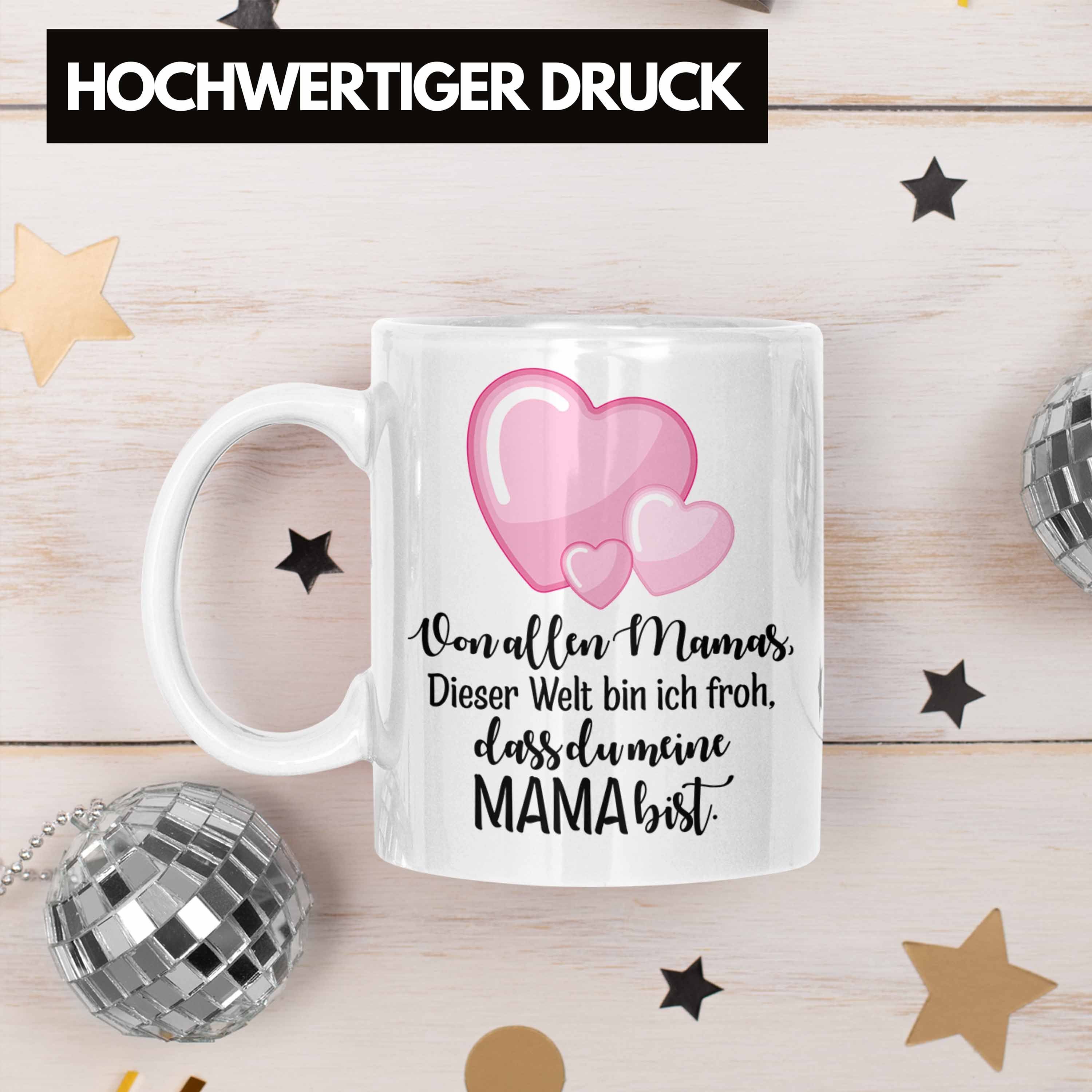 Muttertag Geburtstag - Muttertagsgeschenk Trendation Geschenke Mutter Tasse Kaffeetasse Weihnachten Geschenk Tochter Weiss zum Tasse Beste Lustig von Mama Trendation