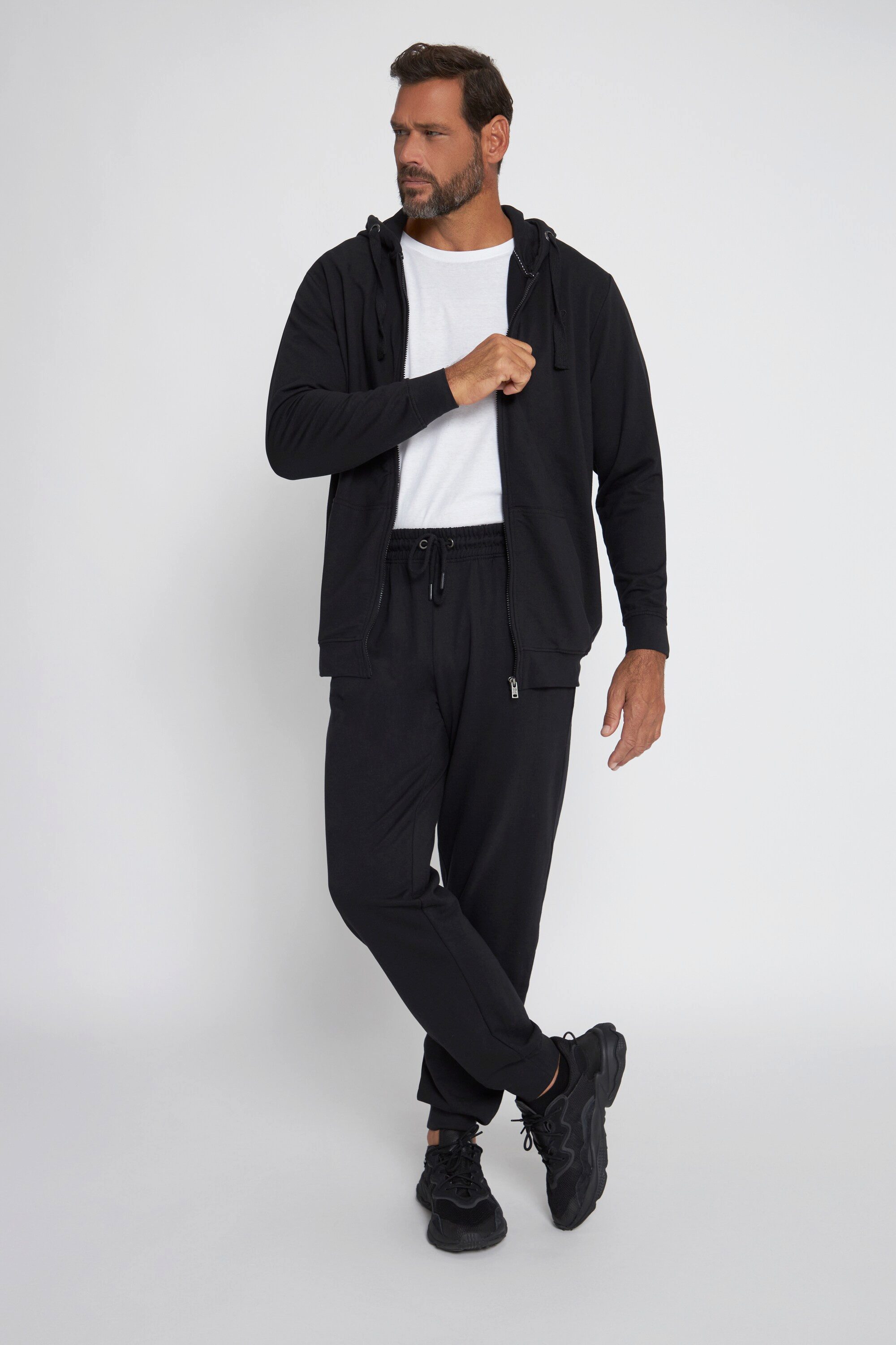 JP1880 Fleecejacke Jogginganzug Homewear 2-teilig
