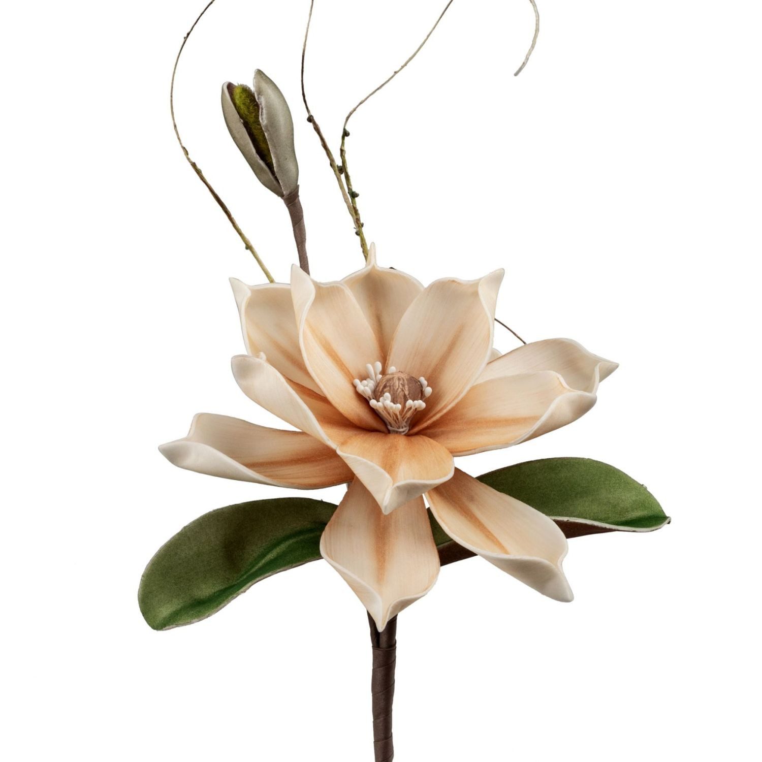 Kunstblume Foam Flower Magnolie, formano, Höhe: cm, Farbe: Creme, Motiv: Magnolie
