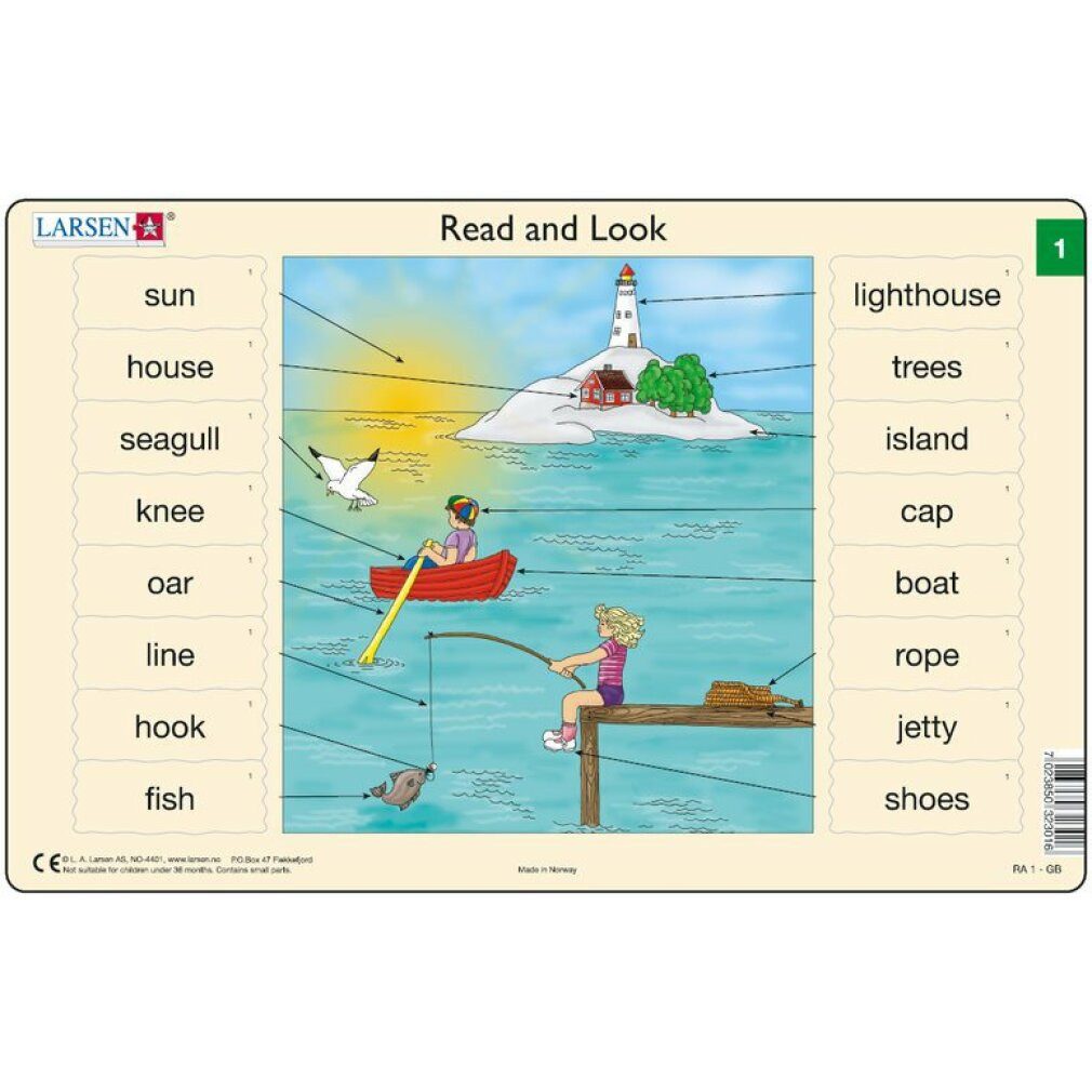 Larsen Puzzle Englisch Puzzle (1) - Meer 16 Teile, Puzzleteile
