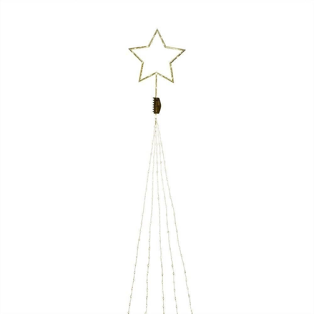 KONSTSMIDE LED-Baummantel 6315-880 LED Baummantel mit goldfarbenem Stern