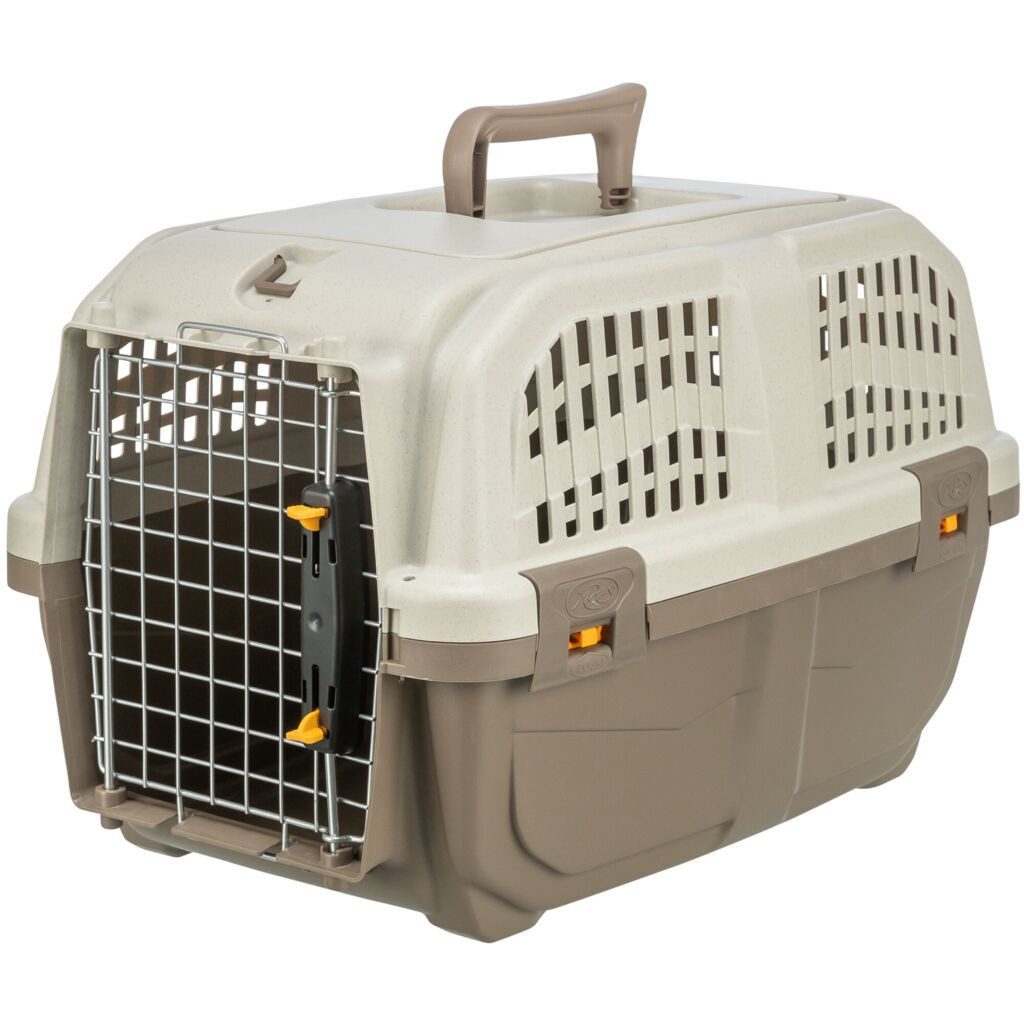 TRIXIE Tiertransportbox Transportbox Skudo - taupe/sand - 30 × 32 × 49 cm