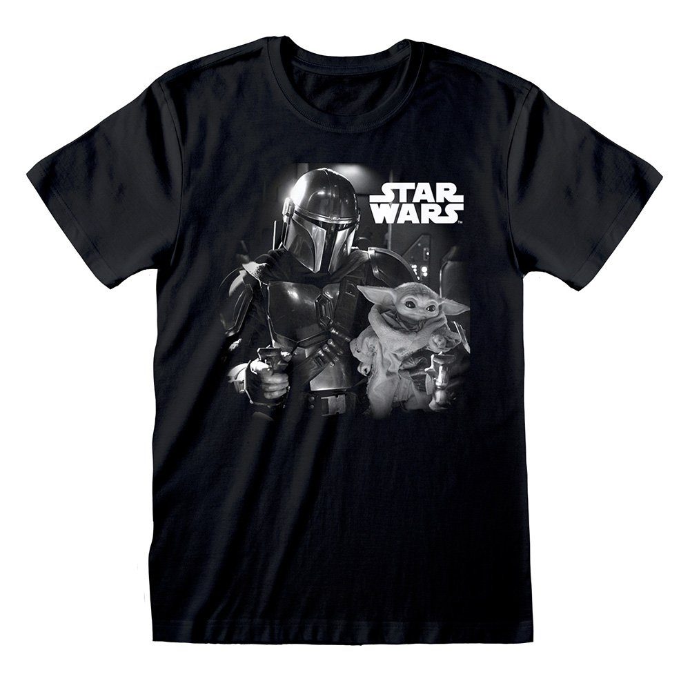 Heroes Inc T-Shirt Black & White Photo - Star Wars The Mandalorian