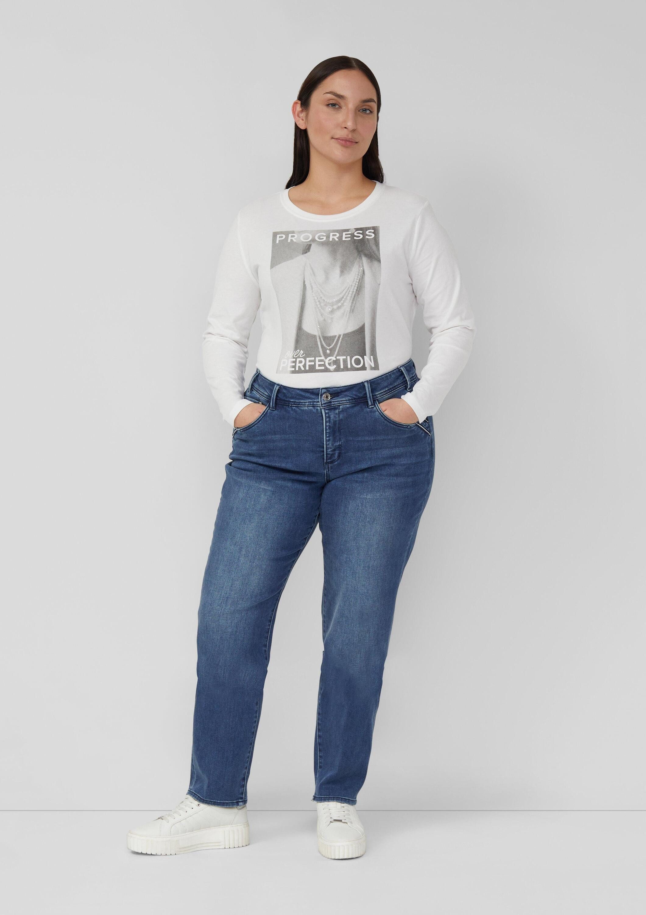 s.Oliver Slim-fit-Jeans Jeans-Hose Jeans / Mid Rise / Tapered Fit / cosy inside