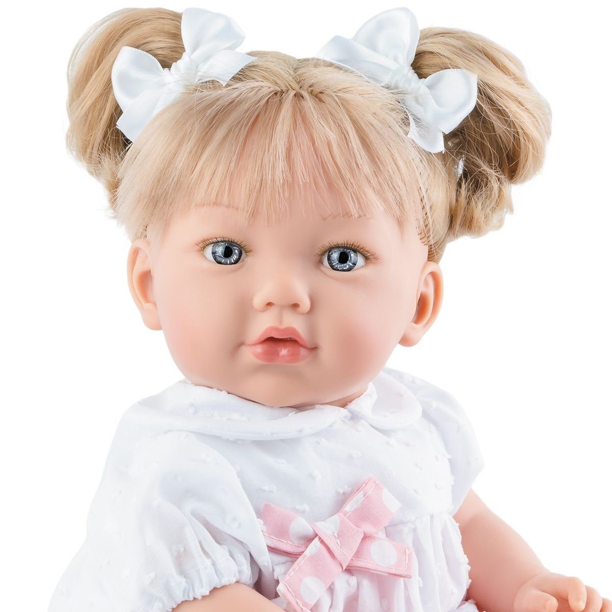 Marina & Pau Anziehpuppe Lea 45cm mit Haaren und Schleifen günstig online kaufen