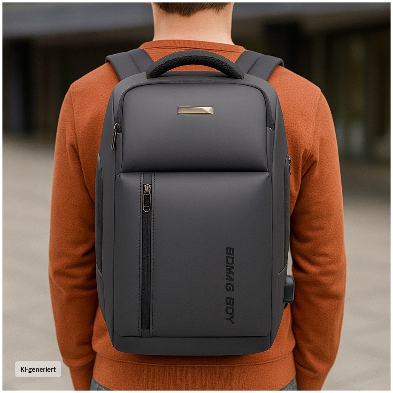 HTI-Living Rucksack Moderner City-Rucksack für Damen und Herren (Stück, 1-tlg., 1 Rucksack), Businessrucksack Schulrucksack