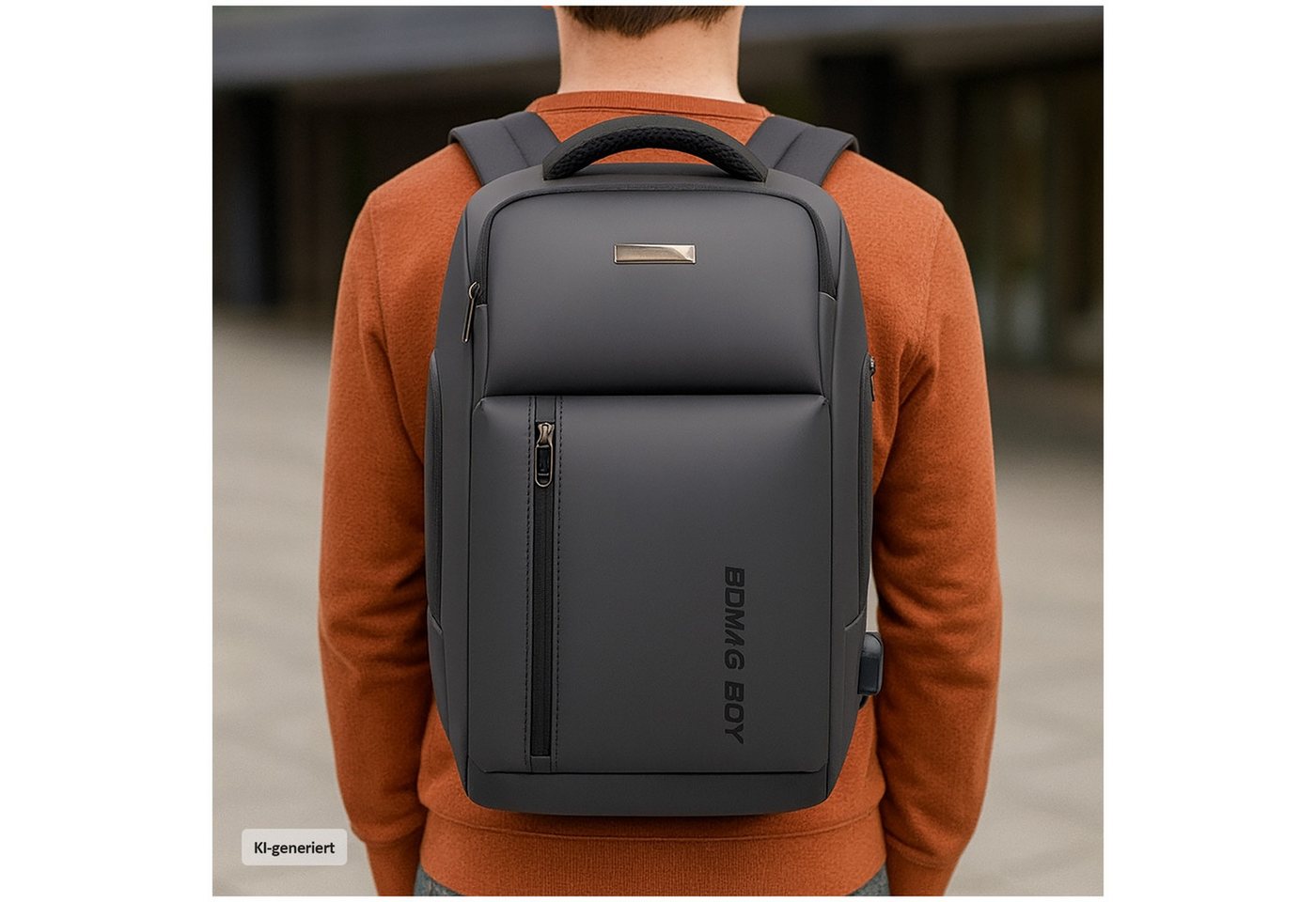 HTI-Living Rucksack Moderner City-Rucksack für Damen und Herren (Stück, 1-tlg., 1 Rucksack), Businessrucksack Schulrucksack