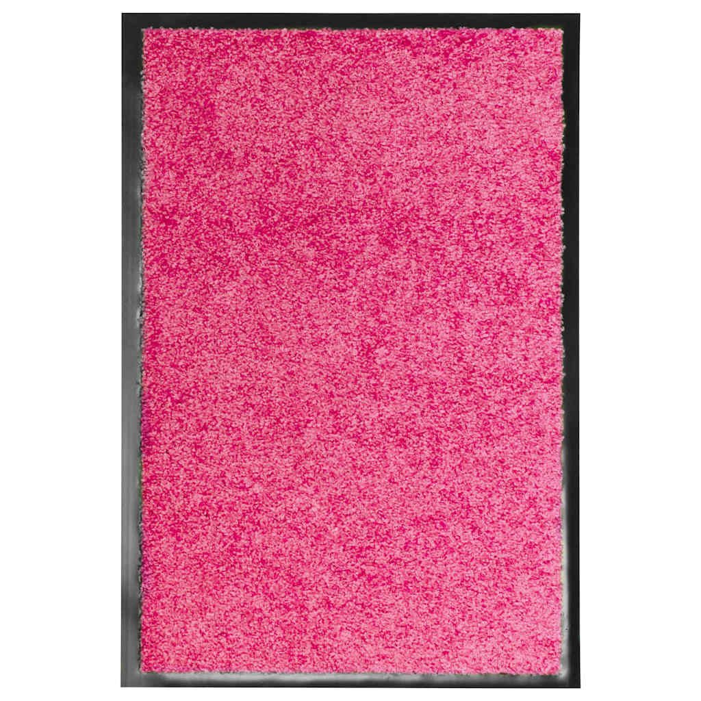 furnicato Fußmatte Innen-/Außen-60 x 40 cm in Rosa, Saugstarke Schmutzfangmatte, rutschfest und maschinenwaschbar