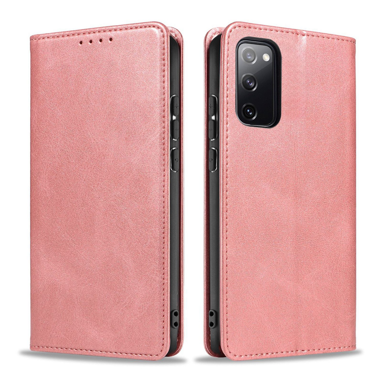 Tec-Expert Handyhülle Tasche Hülle für Samsung Galaxy S20 FE 6.5 Zoll, 6.5", Cover Klapphülle Case mit Kartenfach Fliphülle aufstellbar
