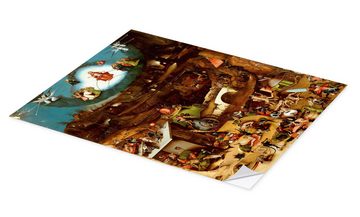 Posterlounge Wandfolie Hieronymus Bosch, Weltgerichtstriptychon - Das jüngste Gericht, Malerei