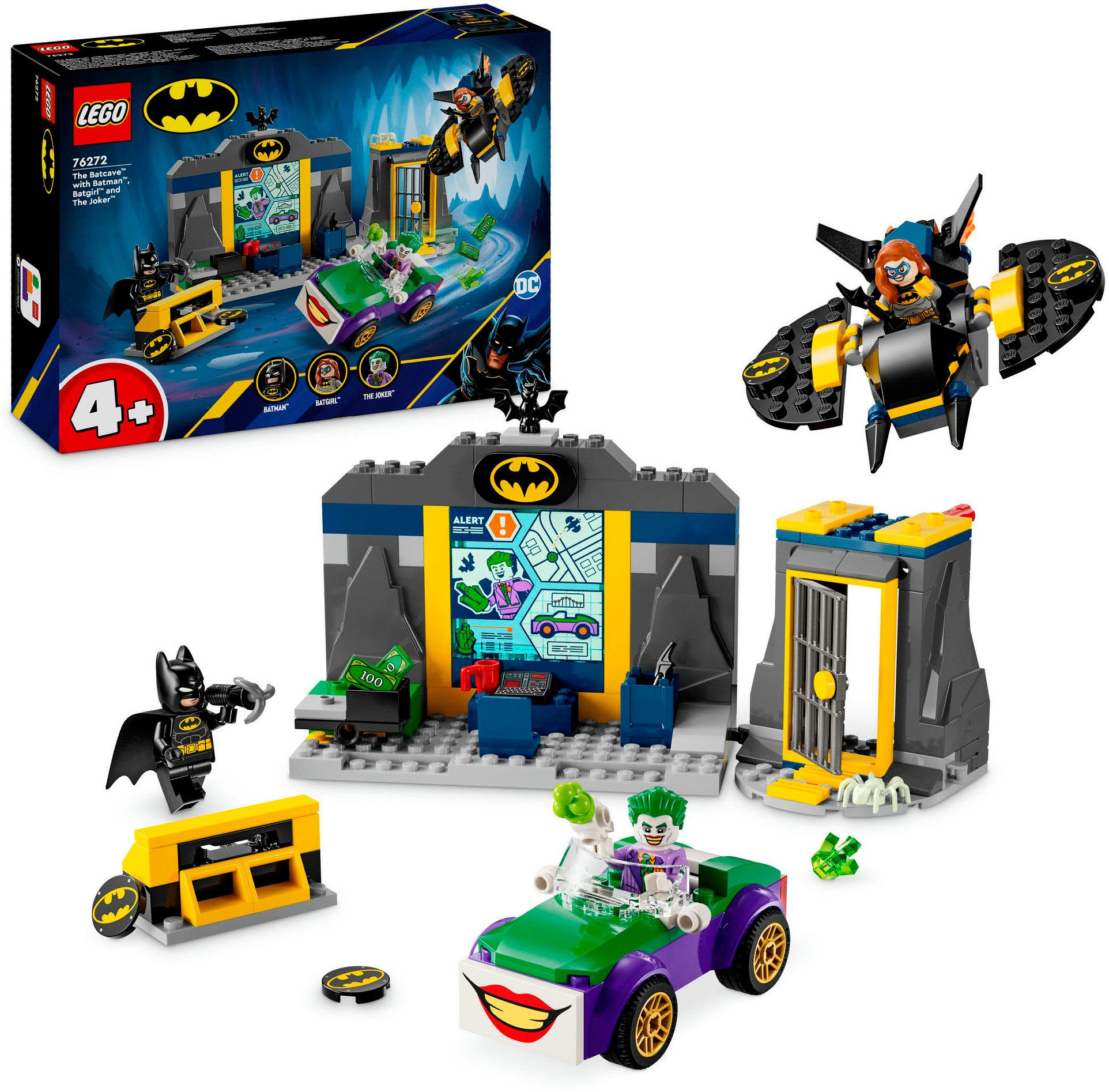 Bathöhle mit Batman™, Batgirl™ und Joker™ (76272), LEGO Super Heroes Konstruktionsspielsteine