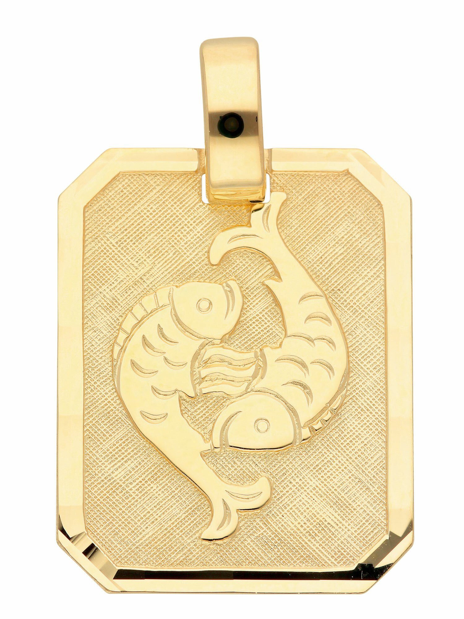 Gold 333 Sternzeichen ) Goldschmuck Adelia´s Herren, aus: Kettenanhänger für Gelbgold Damen Fisch, Anhänger Karat & gefertigt ( Mit 333 8 Liebe