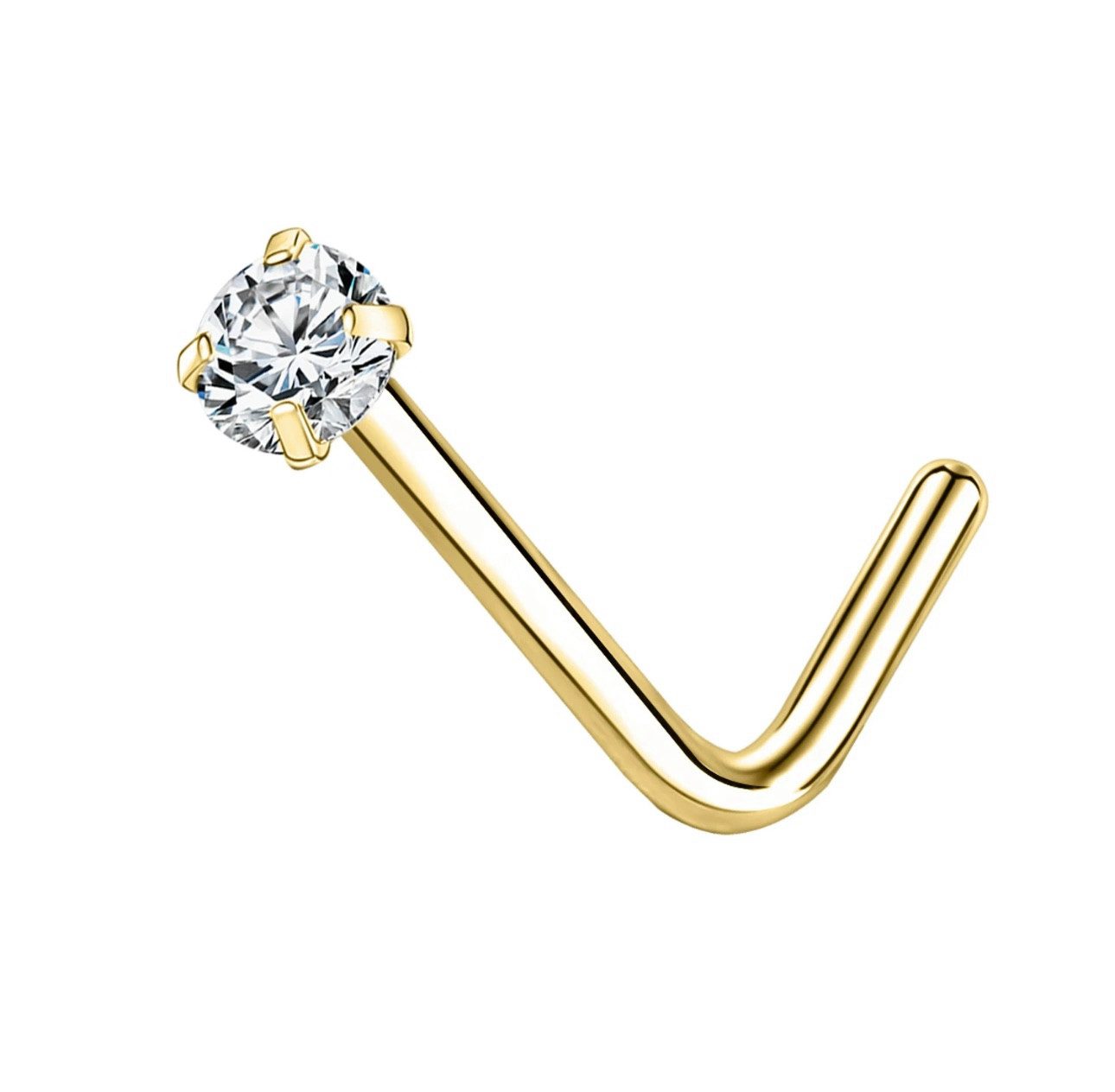 Karisma Schmuck Nasenpiercing Nasenstecker Silber 925 L-Form 2/2,5/3mm Zirk günstig online kaufen