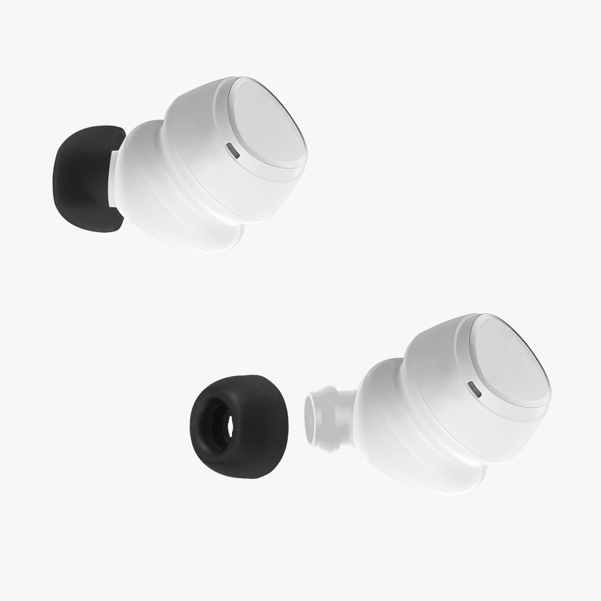 kwmobile 6x Polster für SoundPeats / Air Ohrpolster Mini - Schwarz / 3 Kopfhörer) Ohrstöpsel In-Ear Größen Pro Pro Silikon SONIC (3