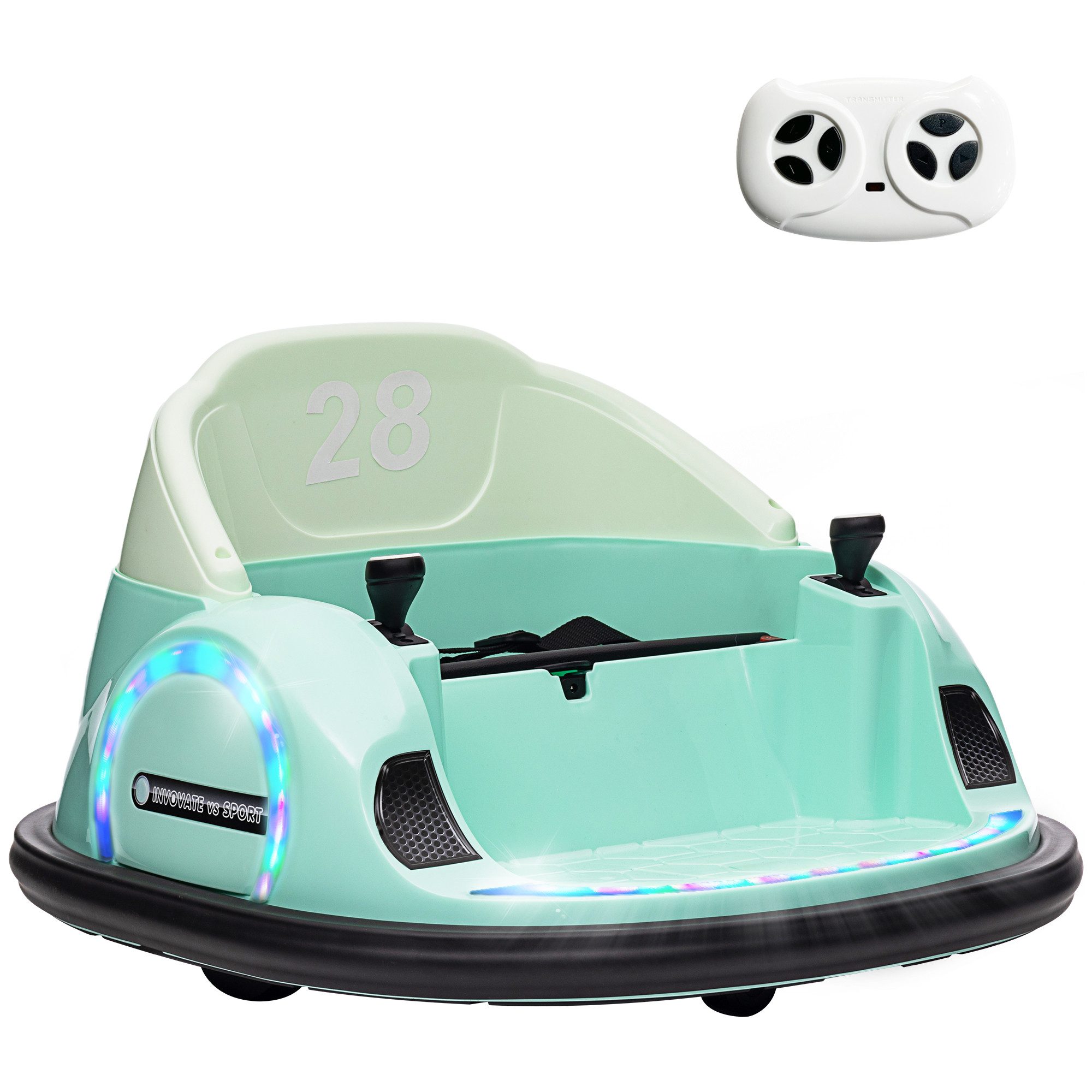 Elektro-Kinderauto mit 2,4 G Fernbedienung, Musik, Lichtern