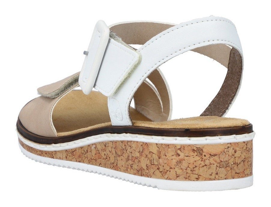 Rieker Riemchensandale, Sommerschuh, Sandalette, Keilabsatz, mit asymmetris günstig online kaufen