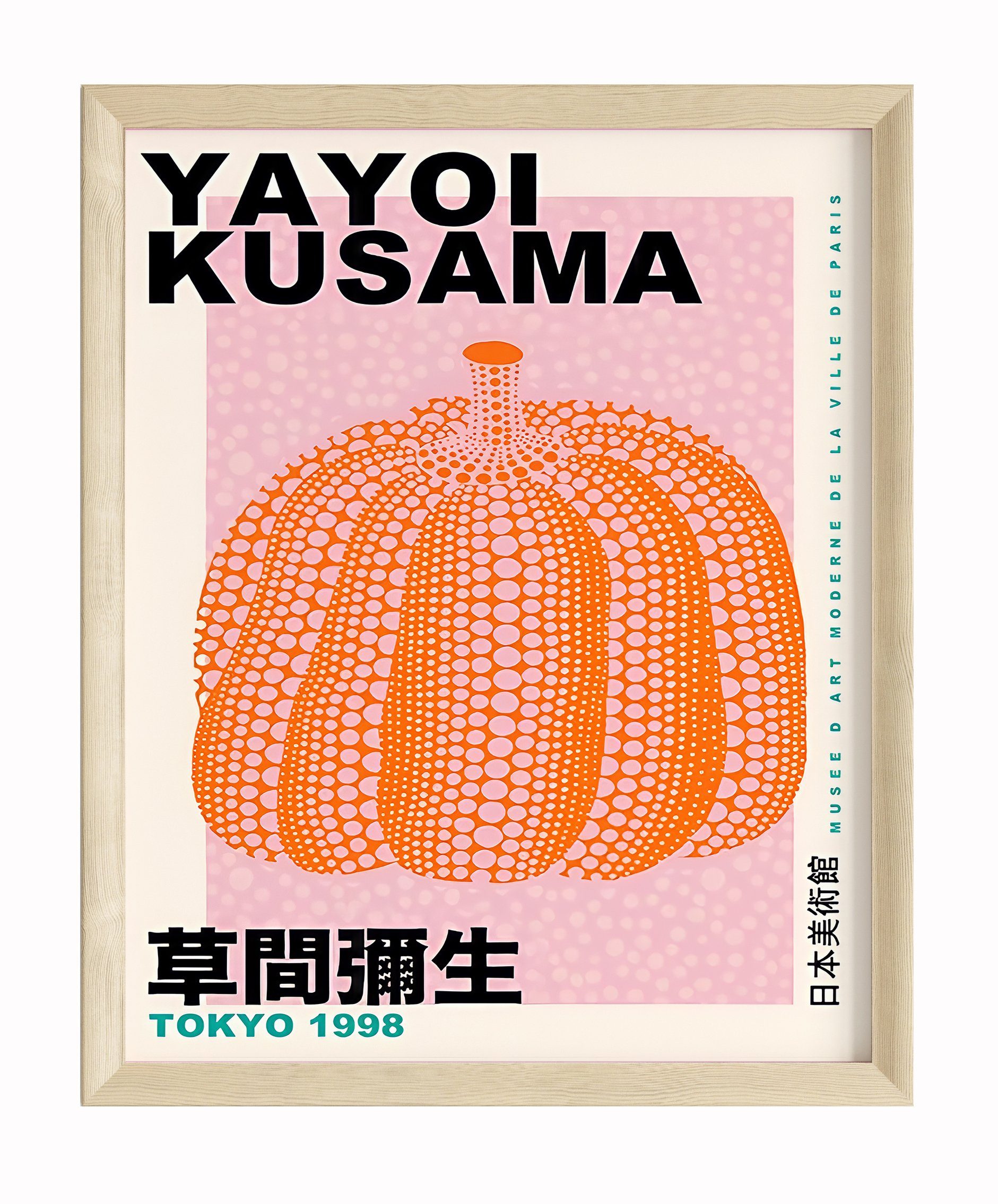 JUSTGOODMOOD Poster ® Yayoi Kusama Poster · Kürbis · Tokyo 1998 · ohne Rahm günstig online kaufen