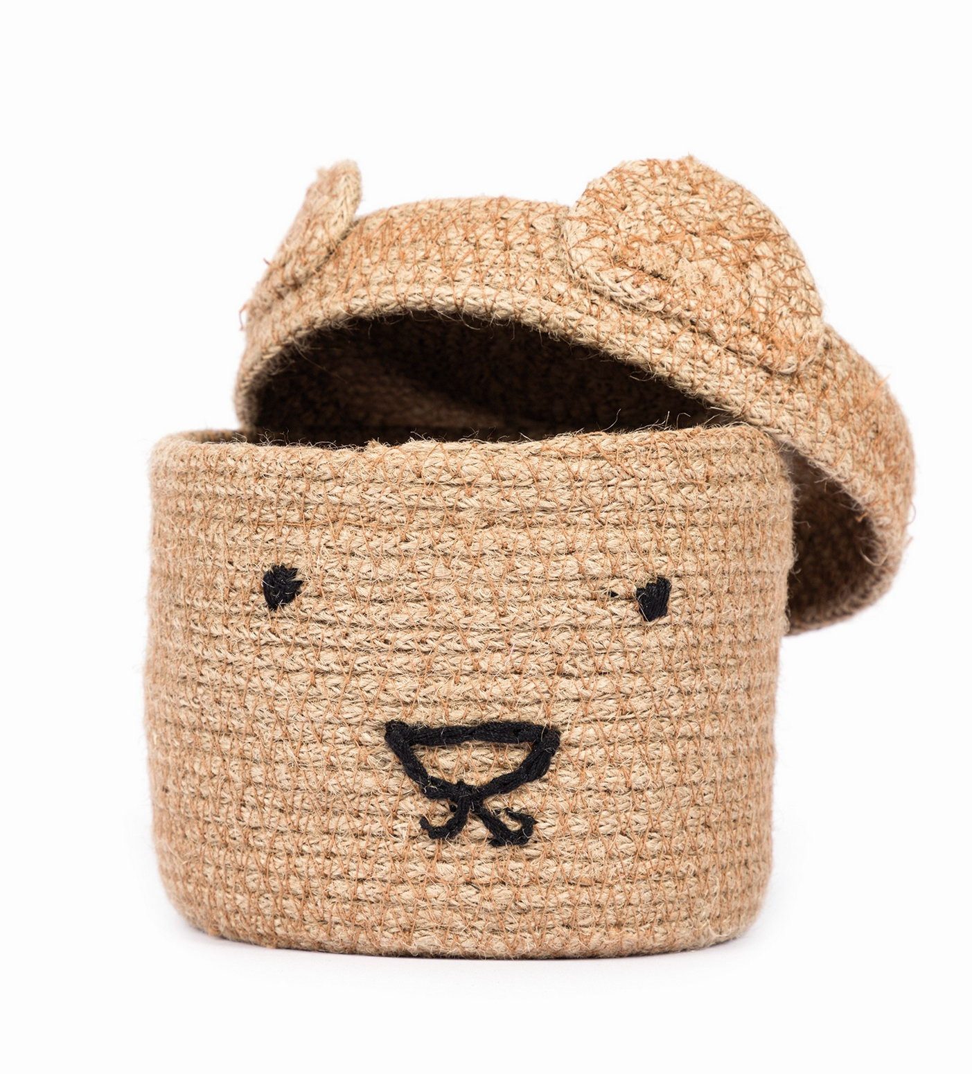 El Puente Aufbewahrungskorb Korb "Bär", Handmade, Handmade