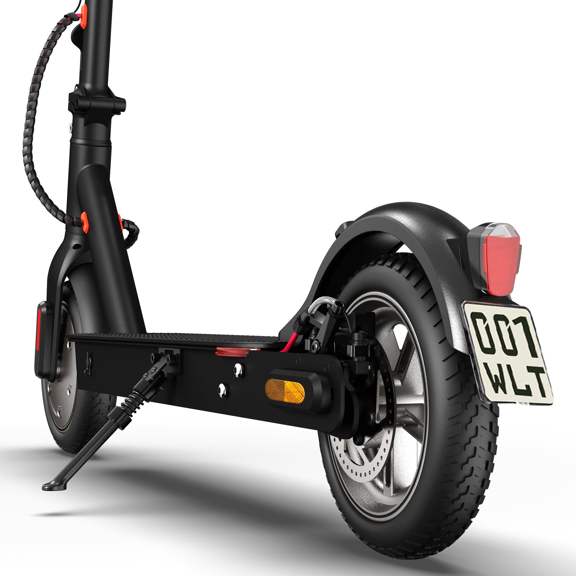 LETGOSPT Erwachsene Straßenzulassung - 2 E-roller Elektroroller km/h, Zoll Alu E-Scooter für 120kg, bis Duales 350 20,00 8,5 E-Scooter Bremssystem Belastung eKFV, mit ABE Watt Stück Faltbar