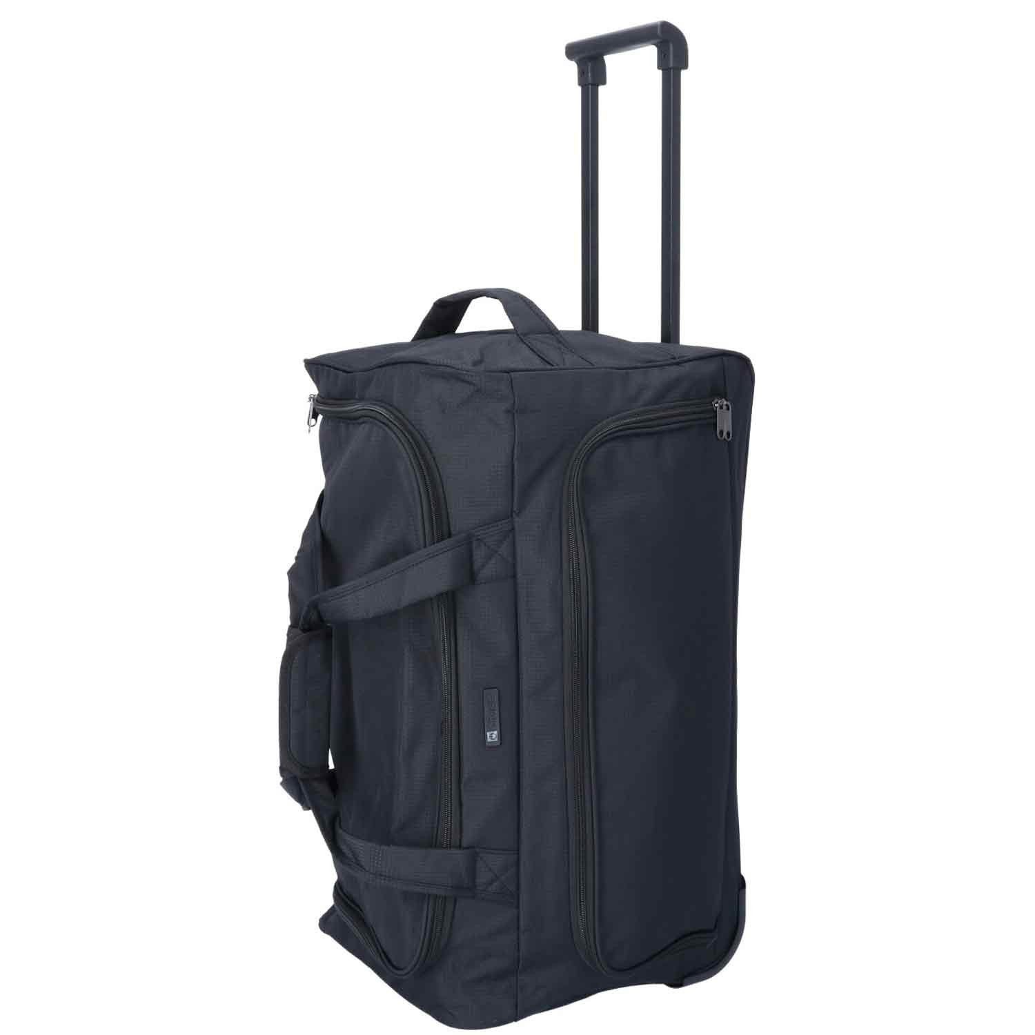 schwarz Koffer TheTrueC Reisetasche 60cm Rollenreisetasche Trolley TheTrueC Sporttasche