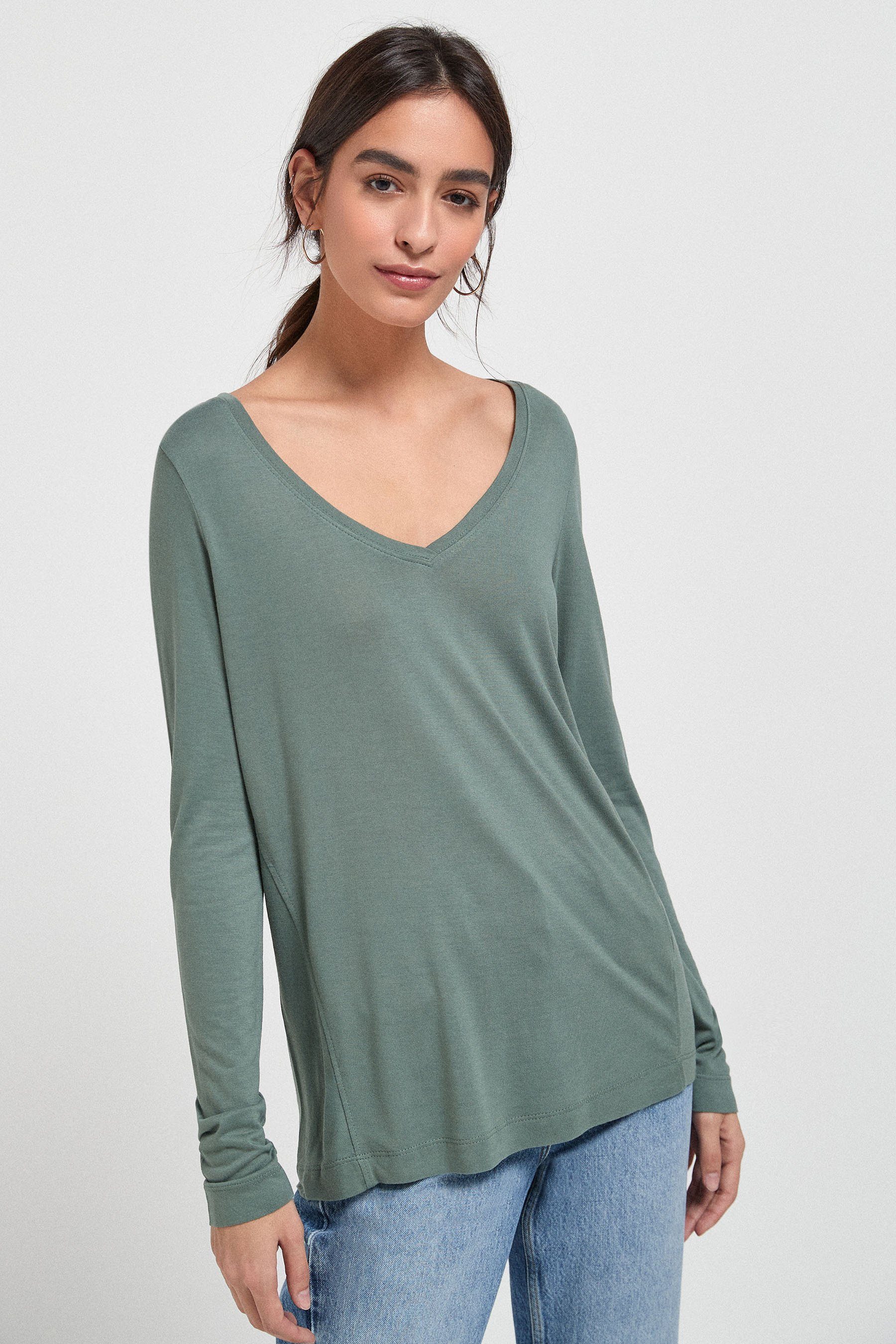 Next Langarmshirt Legeres, langärmeliges T-Shirt mit günstig online kaufen