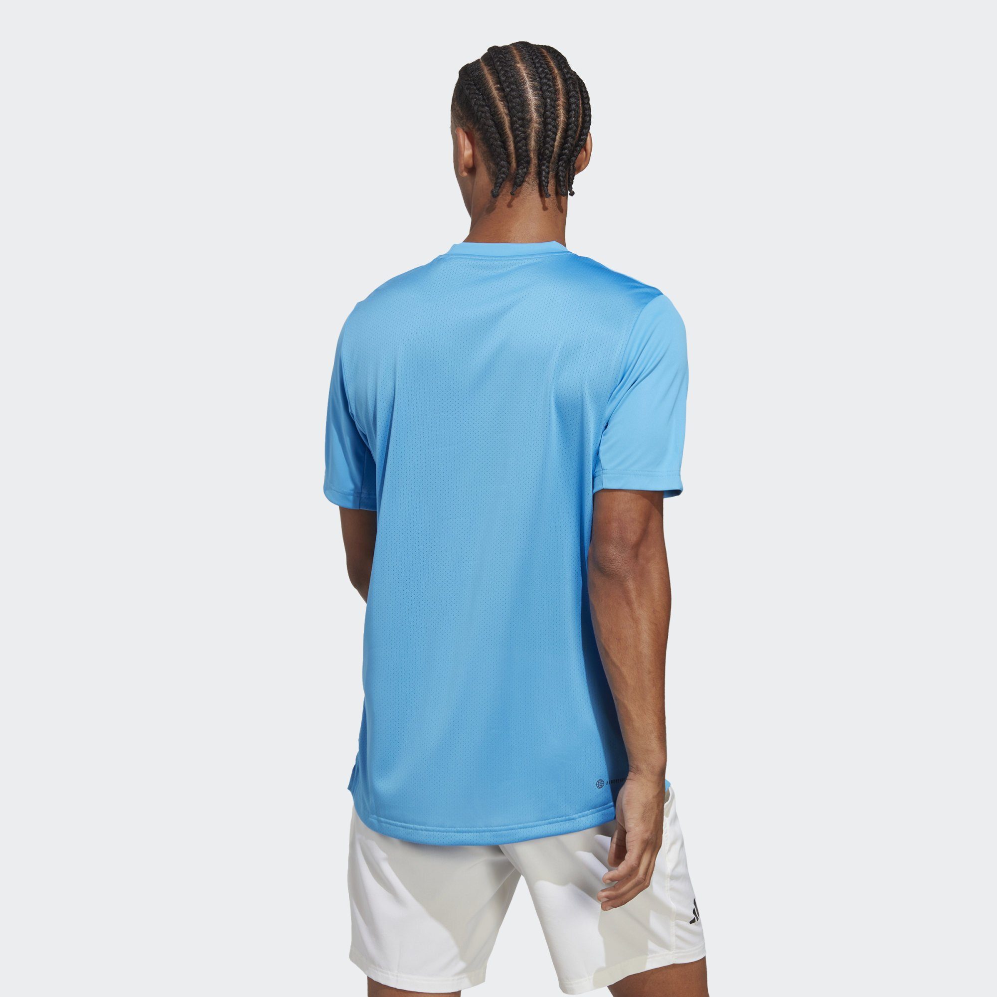 T-SHIRT adidas TENNIS Blue Funktionsshirt Performance Pulse CLUB