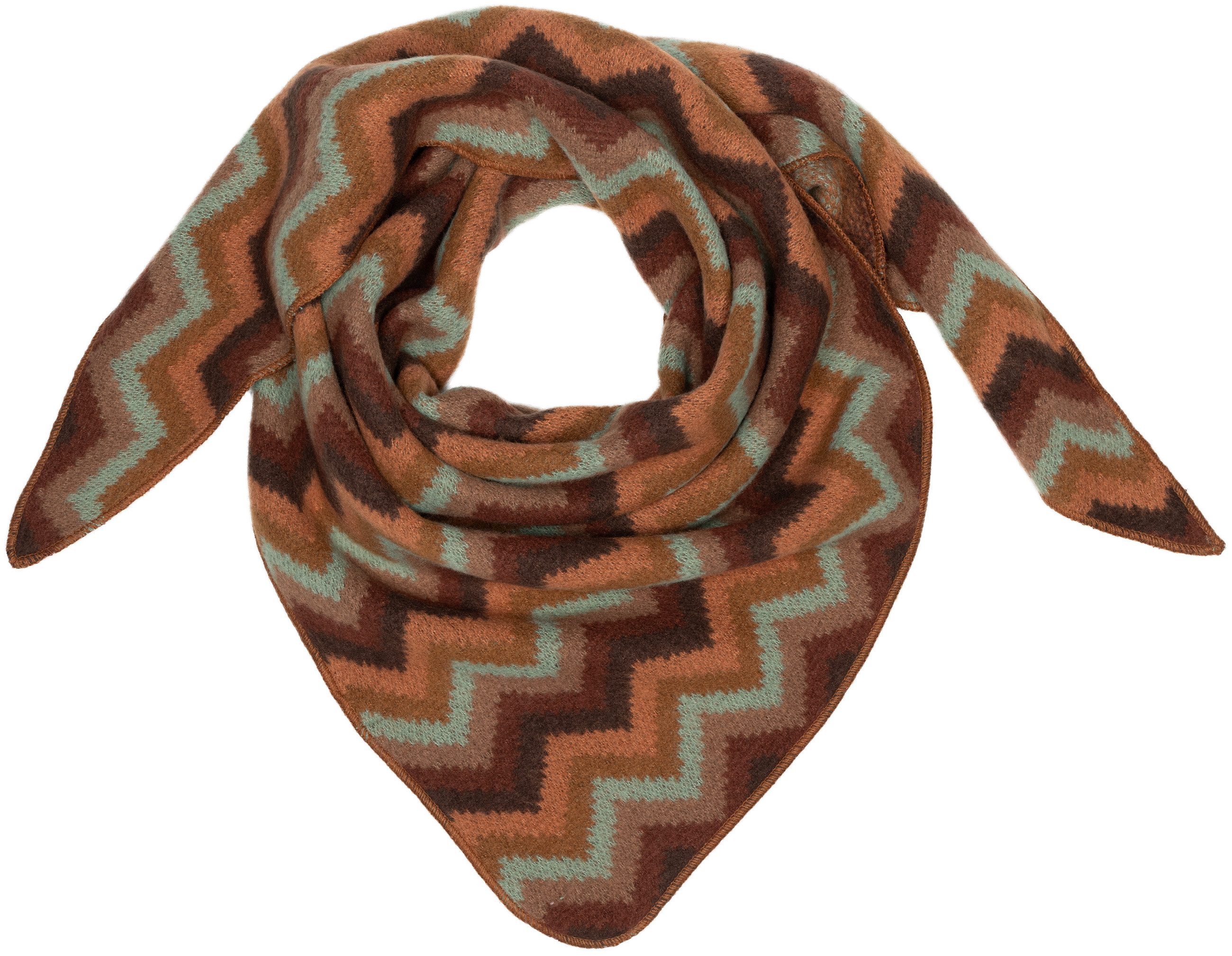 Caspar Modeschal SC527 XL warmes Dreickstuch mit Zick-Zack Muster günstig online kaufen